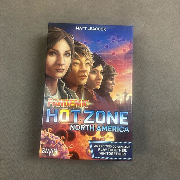 Pandemic Hot Zone North America Co-Op Board Game Matt Leacock Z-Man - Picture 1 of 6